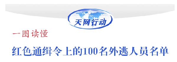 一图读懂：红色通缉令上的100名外逃人员名单