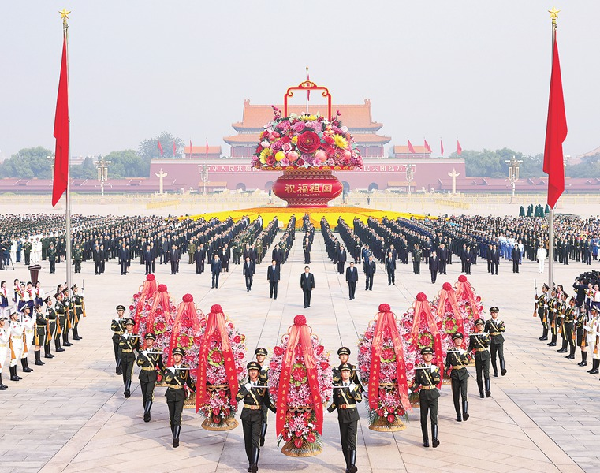 习近平等出席烈士纪念日向人民英雄敬献花篮仪式