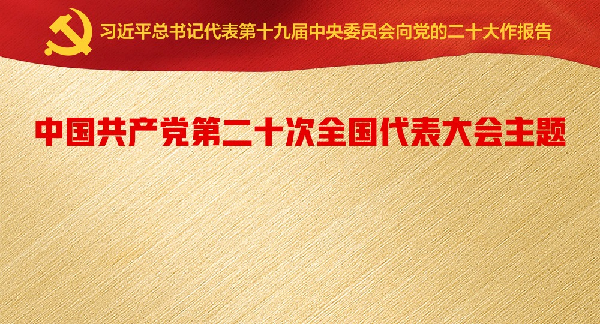 中国共产党第二十次全国代表大会主题