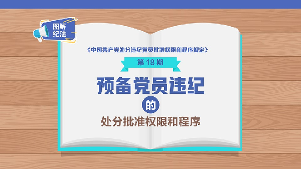图解纪法丨预备党员违纪的处分批准权限和程序