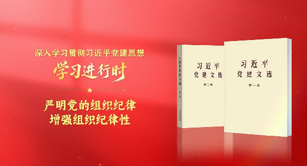 学习进行时·深入学习贯彻习近平党建思想丨严明党的组织纪律 增强组织纪律性